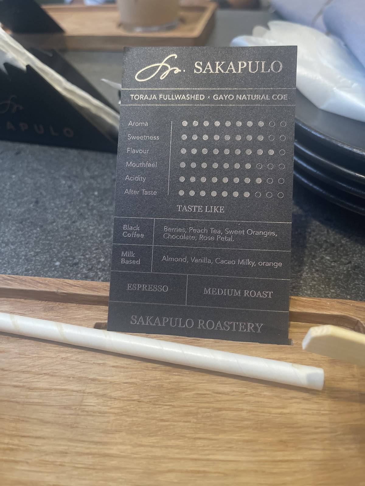 Sakapulo меню
