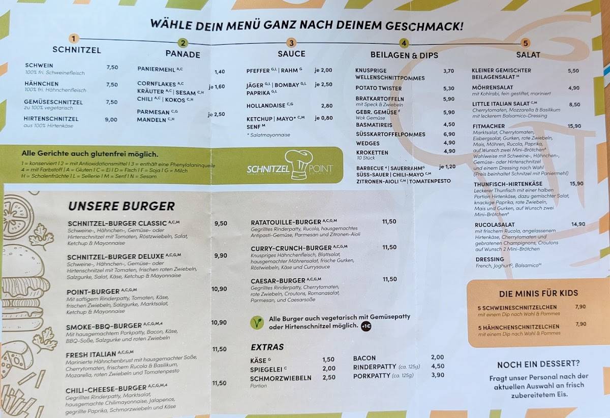Schnitzel-Point меню
