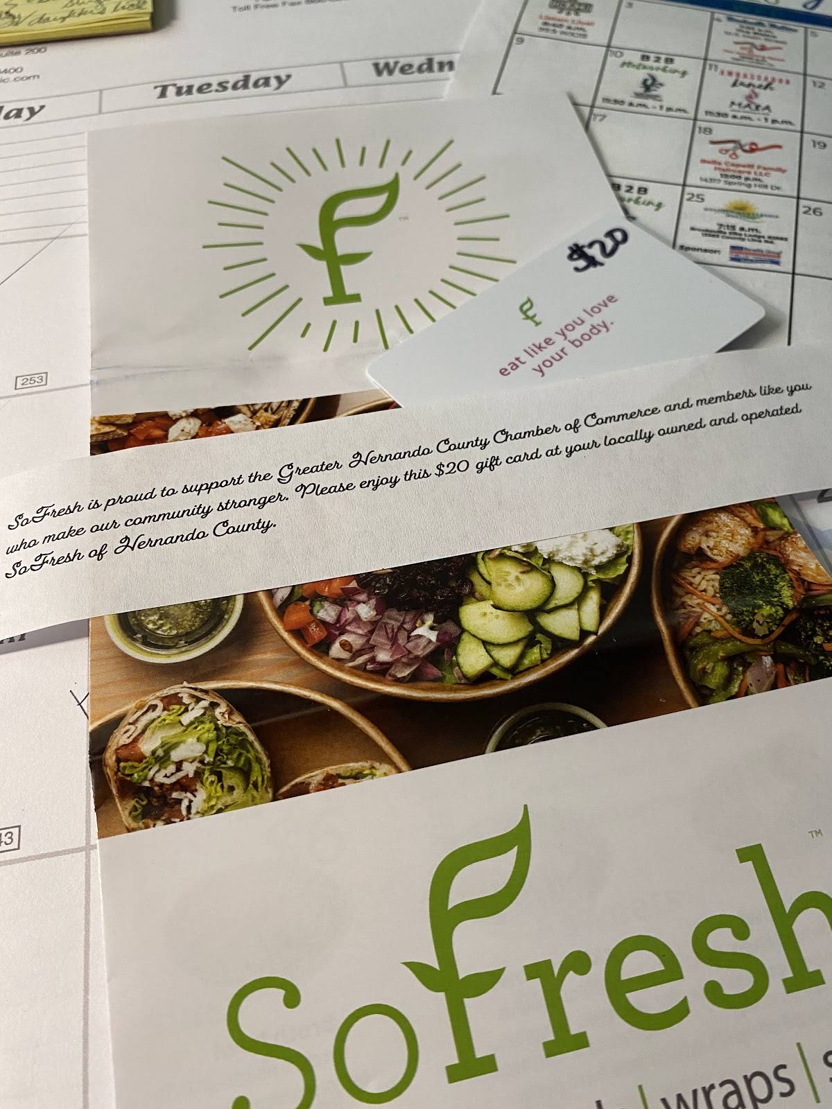 SoFresh - Healthy Salads, Wraps & Bowls меню