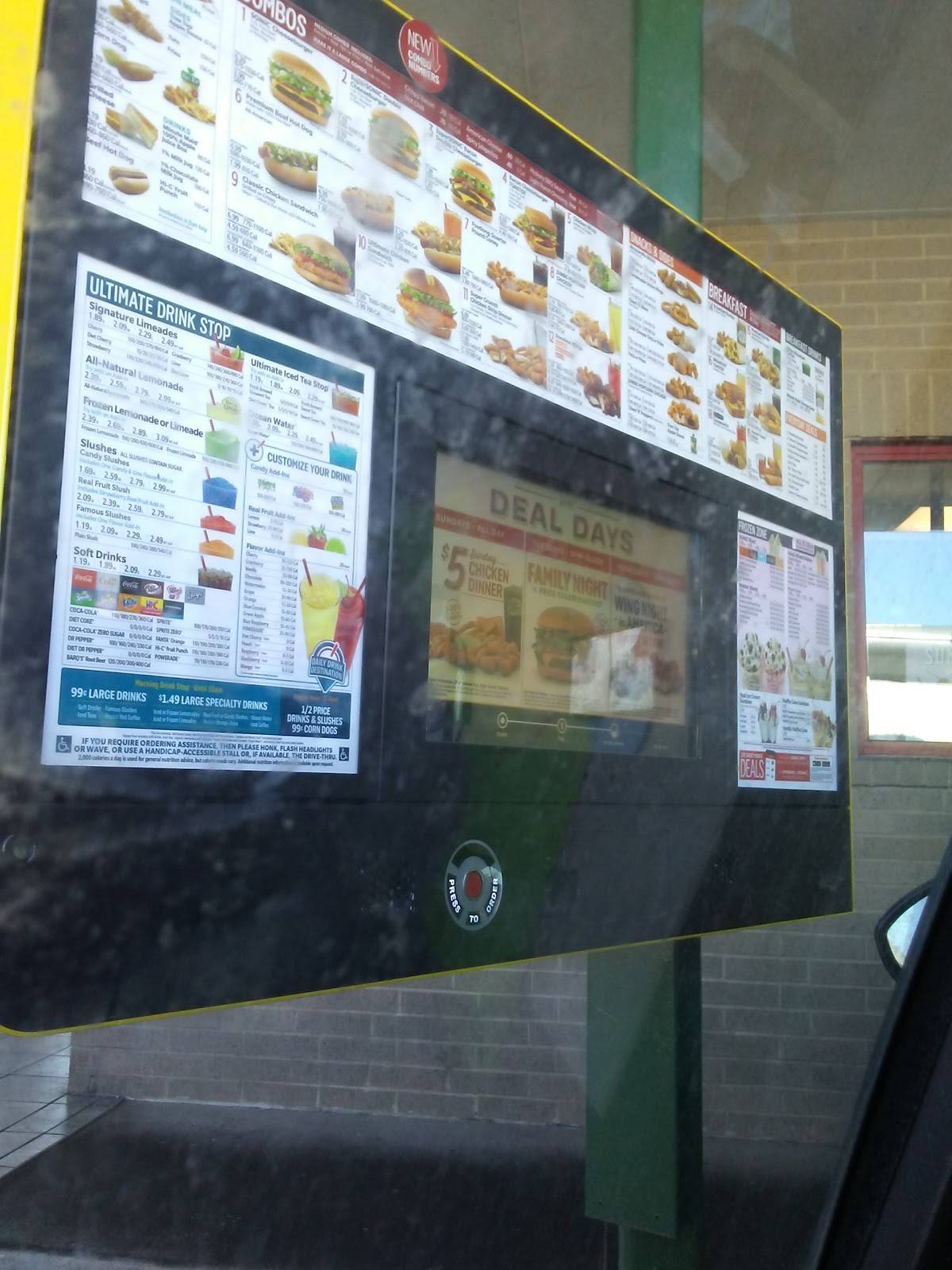 Sonic Drive-In меню