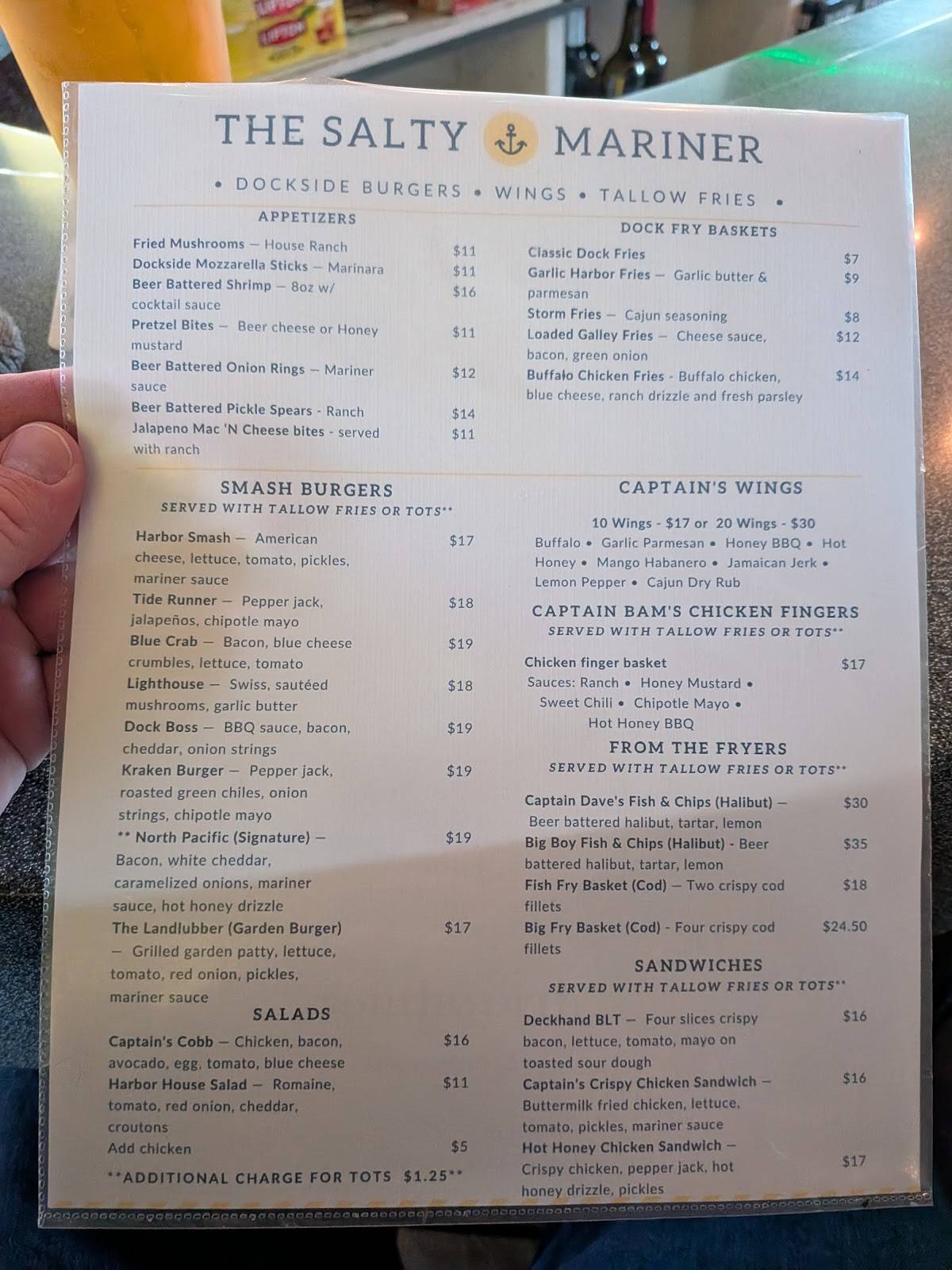 Squirez Bar меню