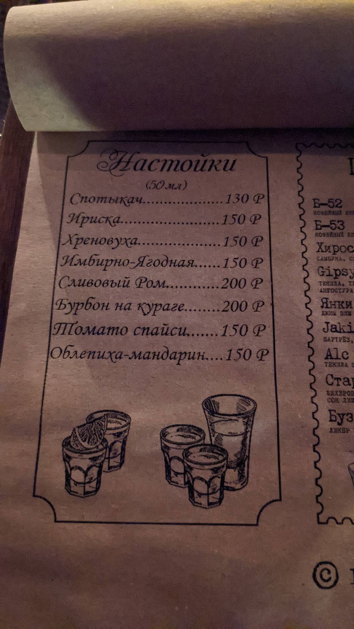 Staff Family меню
