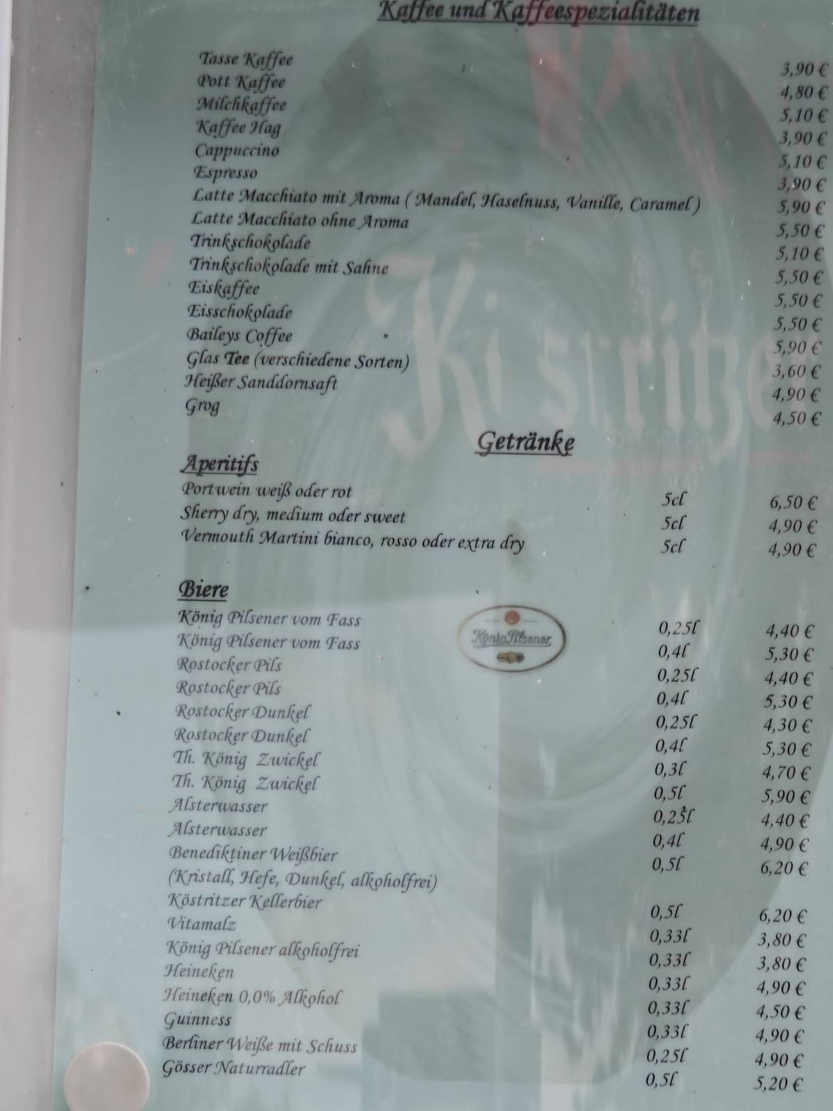 Steakhouse Hurricane меню