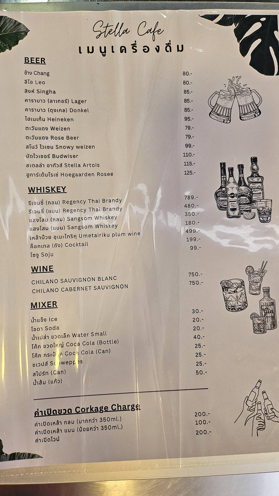 Stella Cafe меню