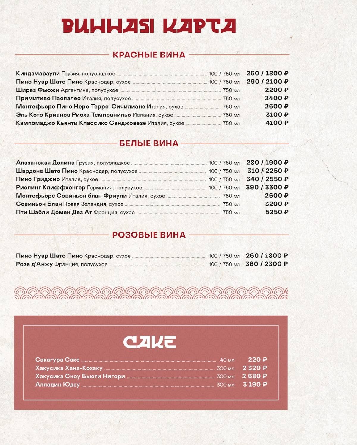 Sushi&more меню