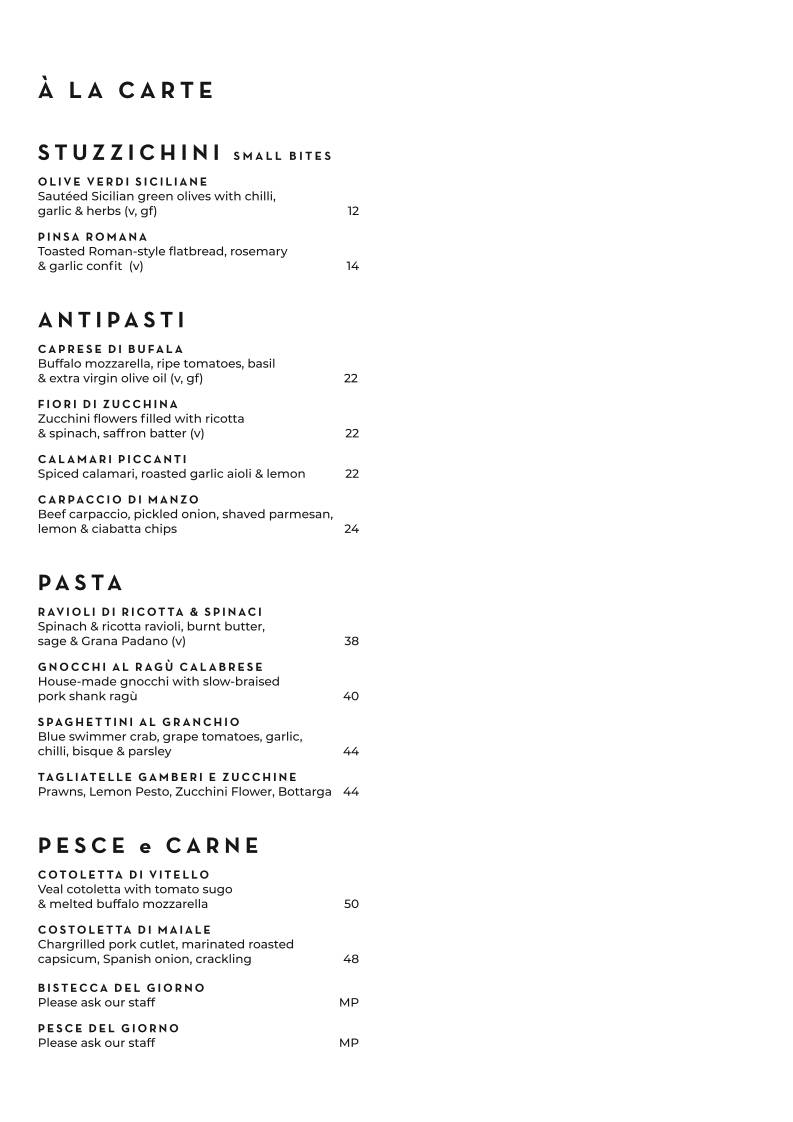 Verde Restaurant меню