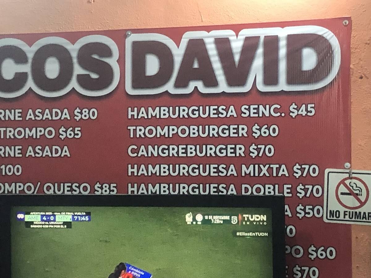 TACOS DAVID меню