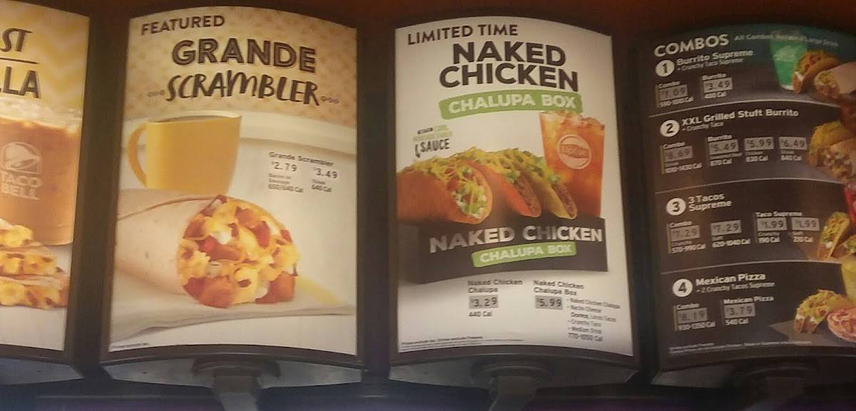 Taco Bell меню