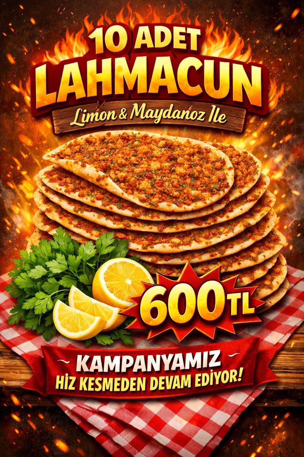 Taşkın Pide меню