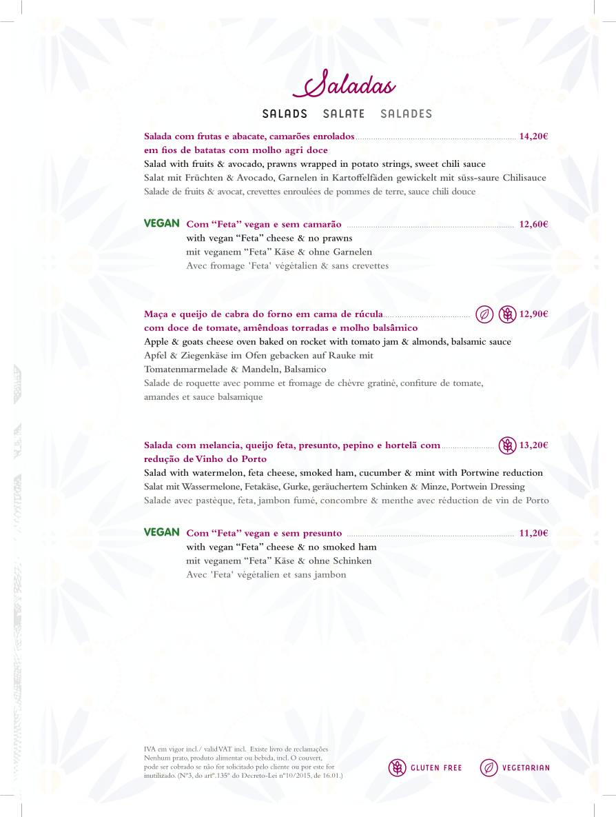 Taste Restaurante Carvoeiro меню