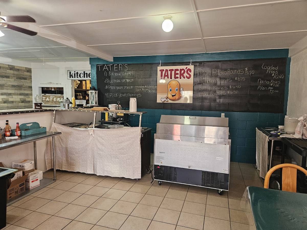 Tater's меню