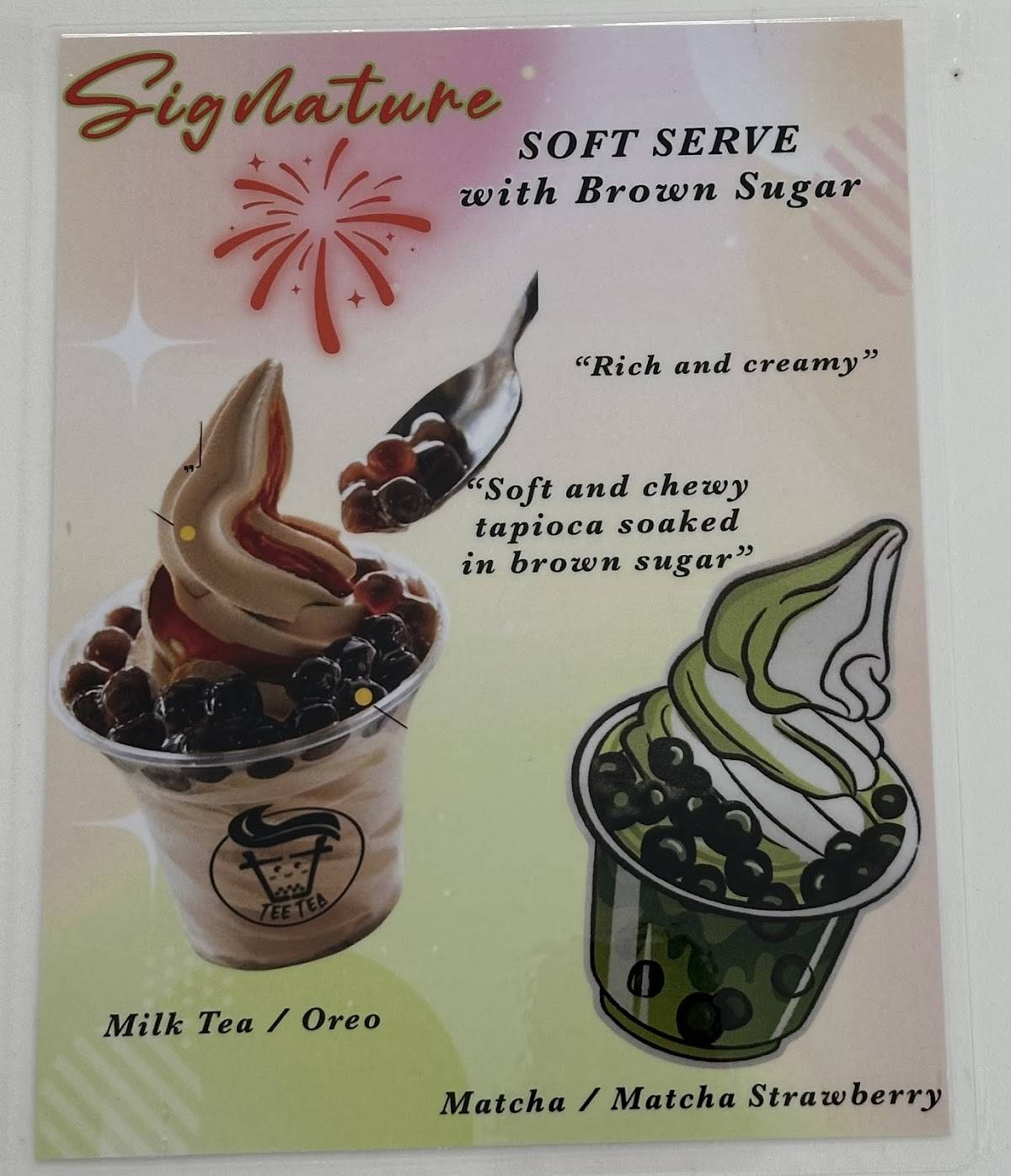 Tee Tea Bubble Tea меню