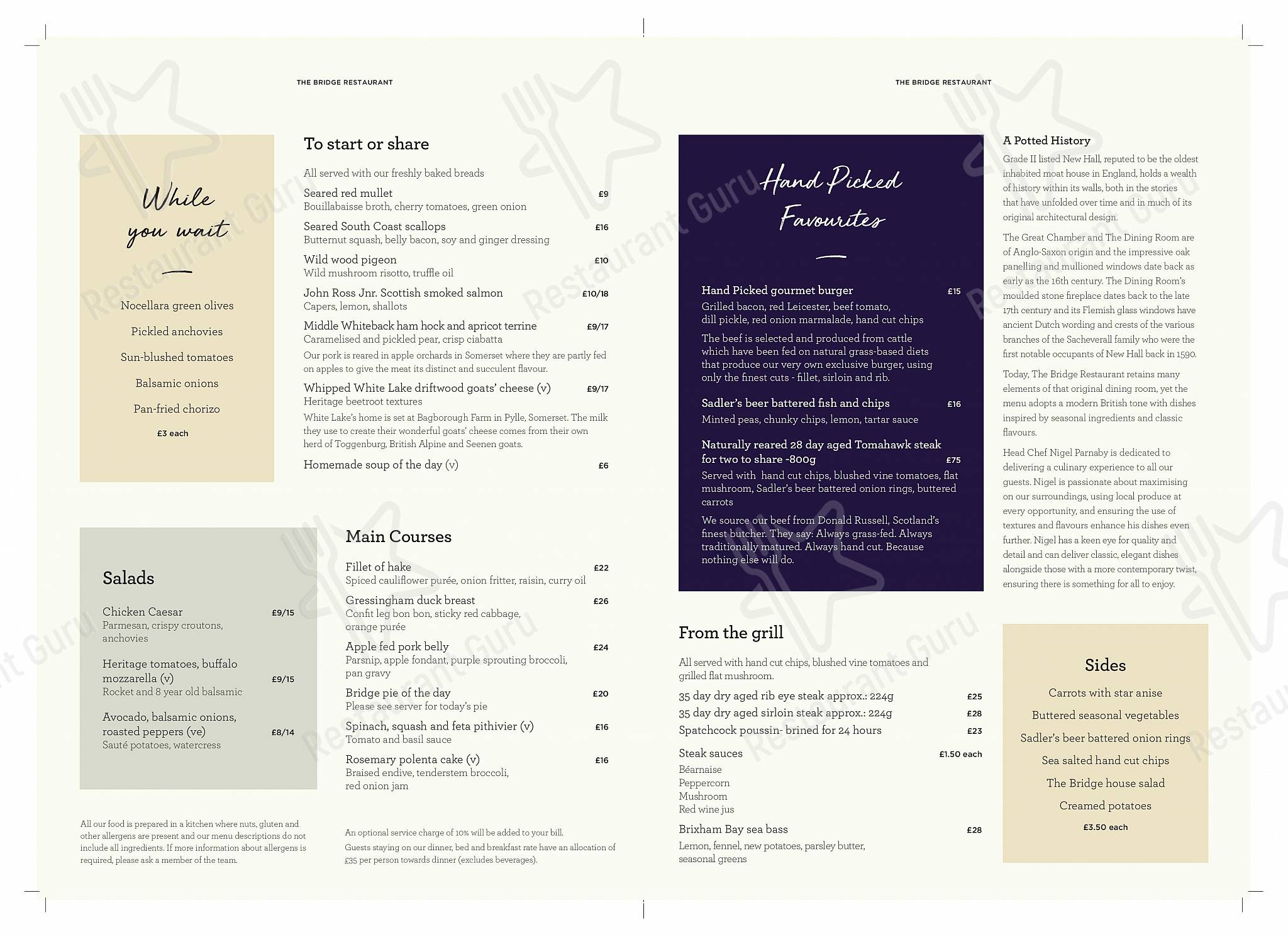 Меню ресторана The Bridge Restaurant - Крафт меню