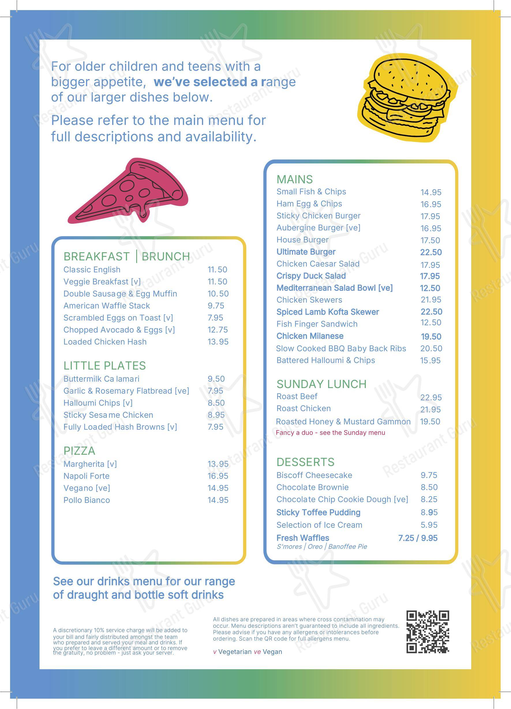 The George Inn в Лонгбридже Деверилл - At Home Catering Menu