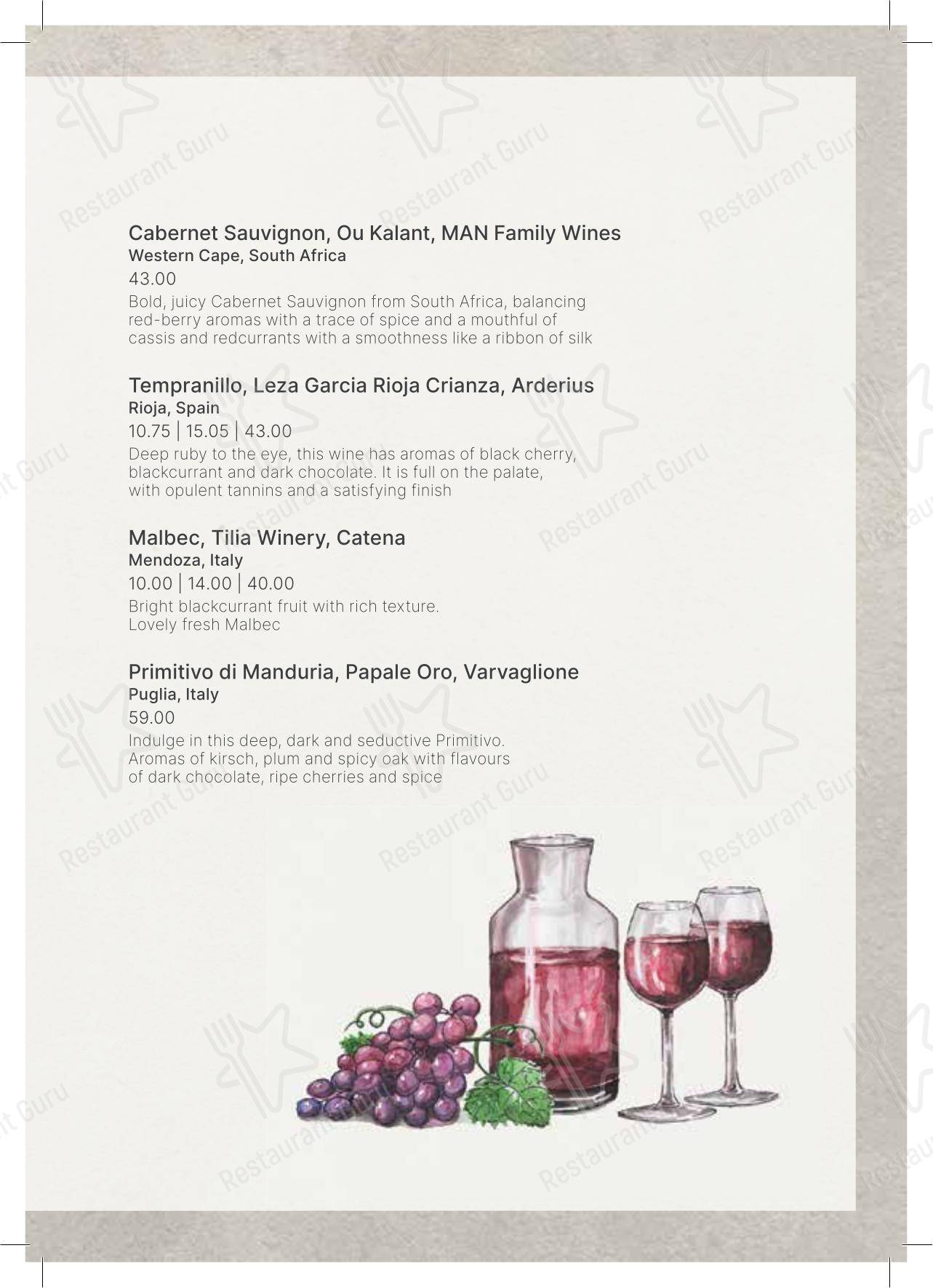 The George Inn в Лонгбридже Деверилл - Group Booking Menu