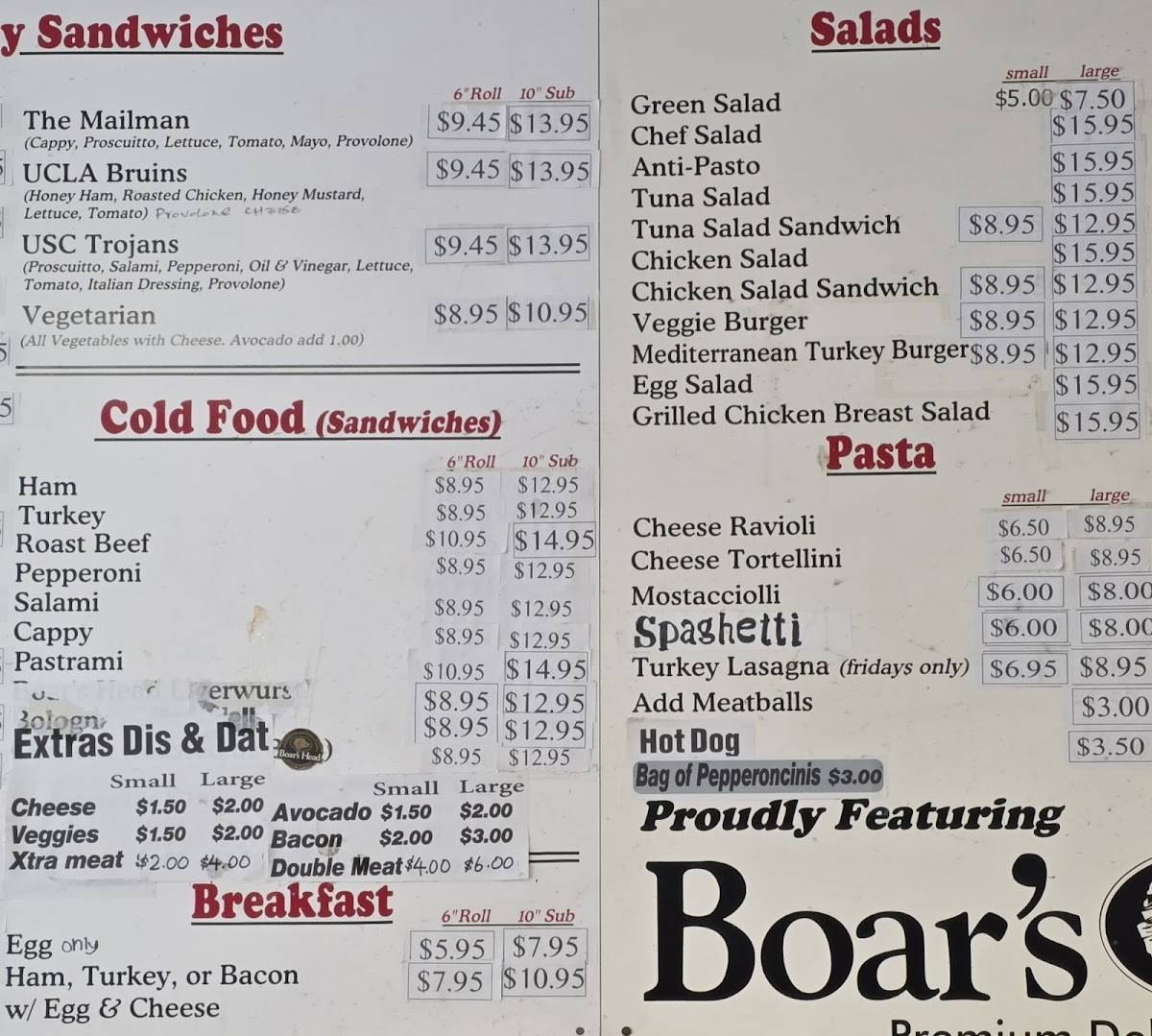 The Original Rinaldi's Deli & Cafe меню