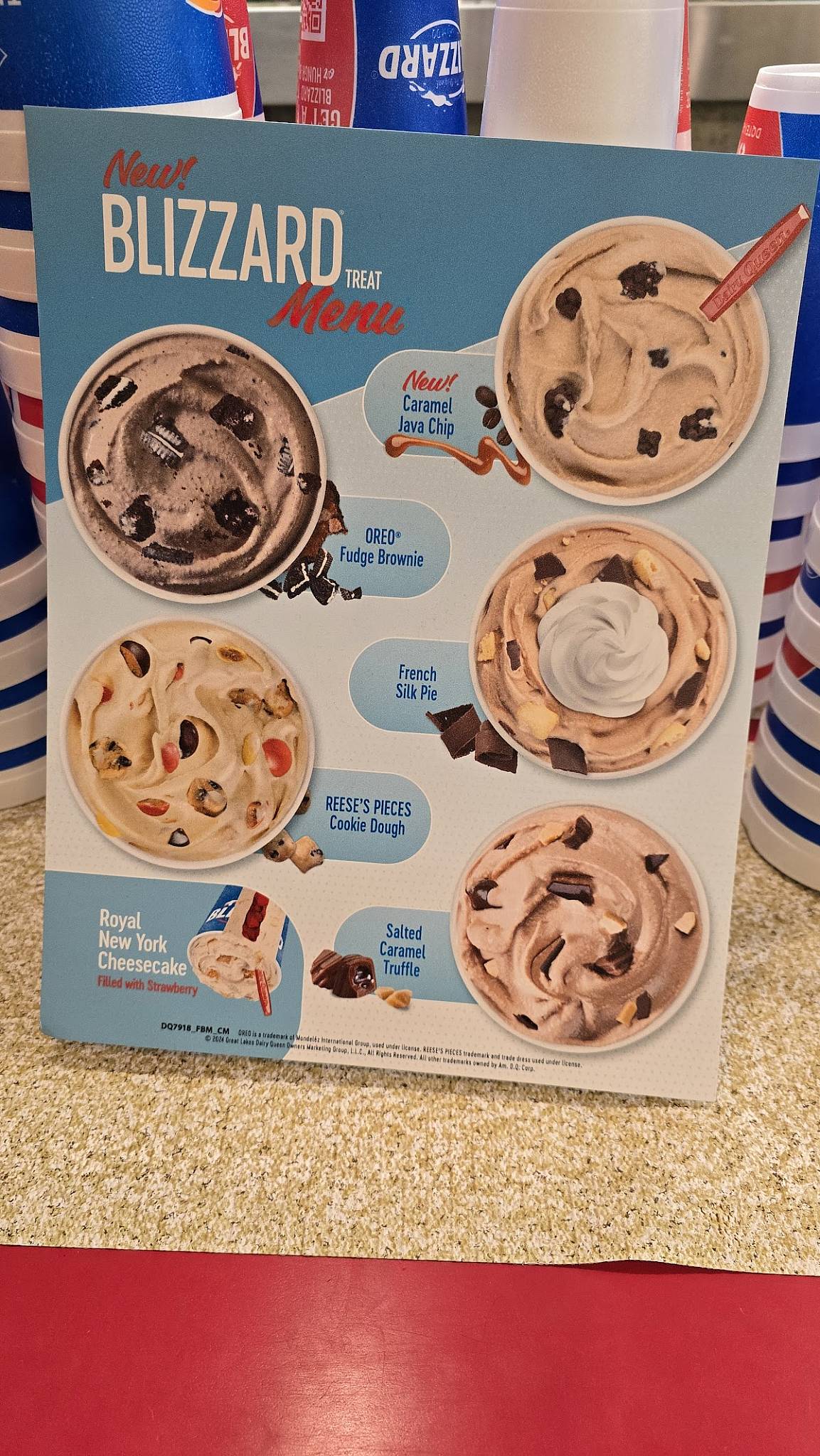 Dairy Queen меню