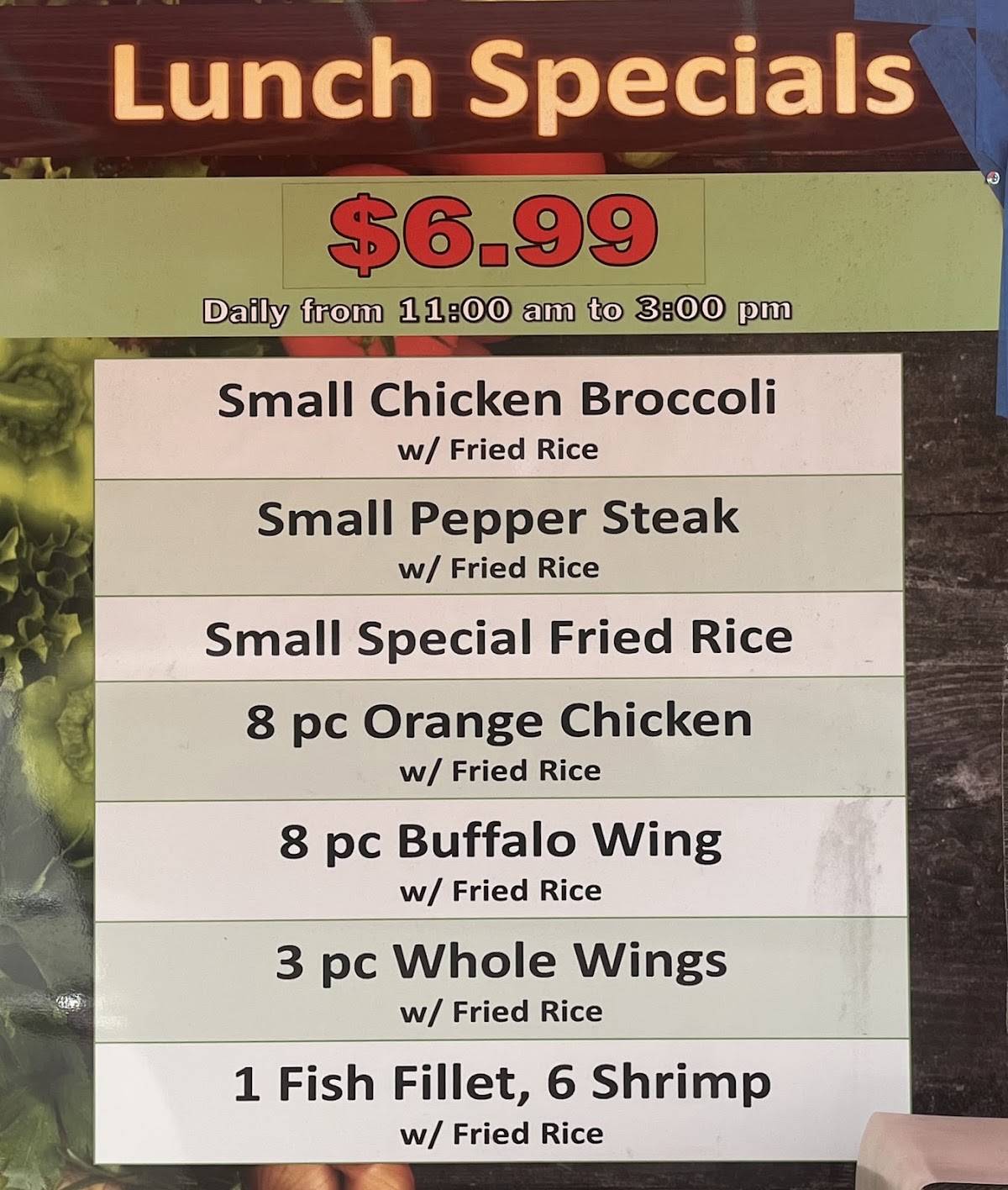 Timmy Chan Restaurant меню