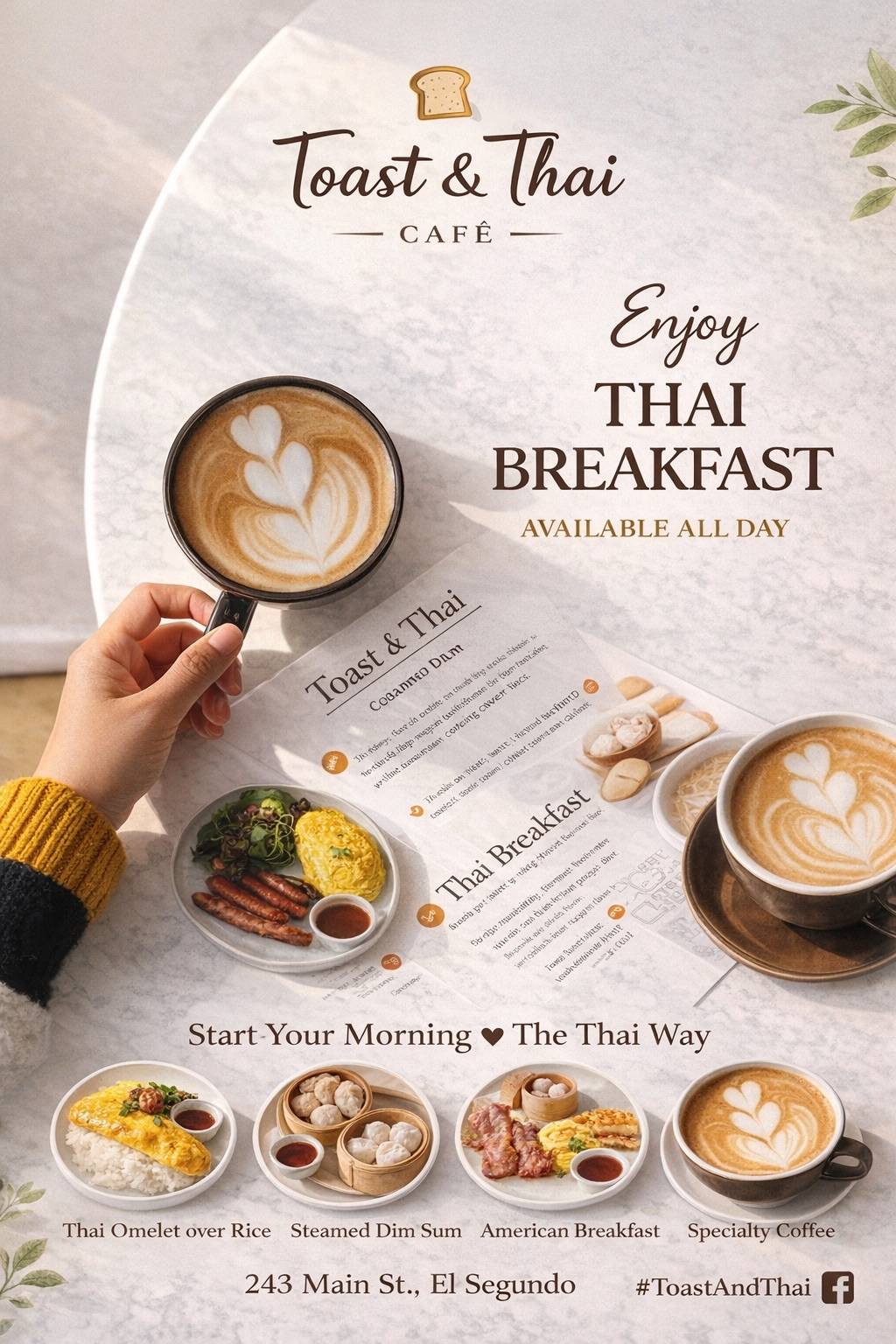 Toast & Thai меню