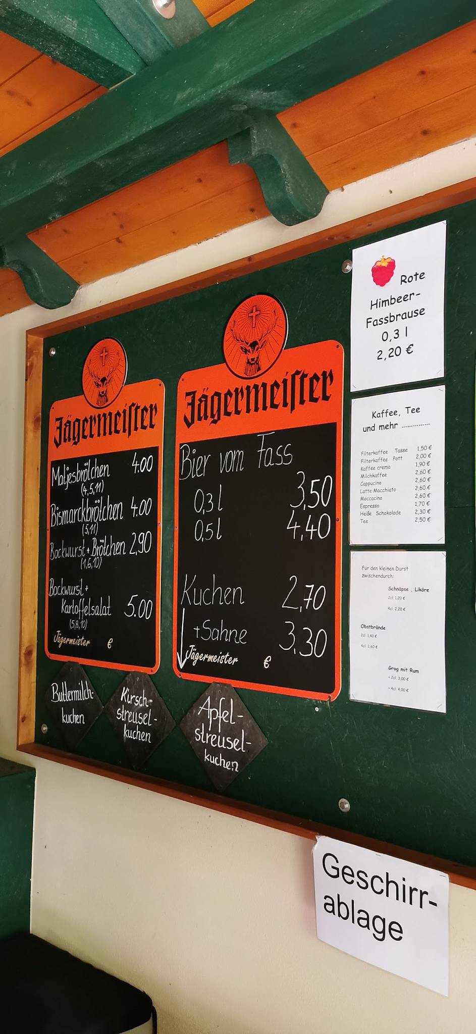 Üdi's Rastplatz меню