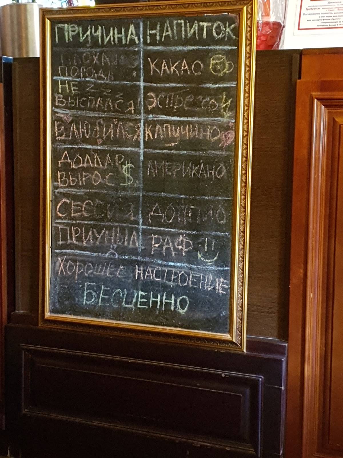 Венское кафе меню