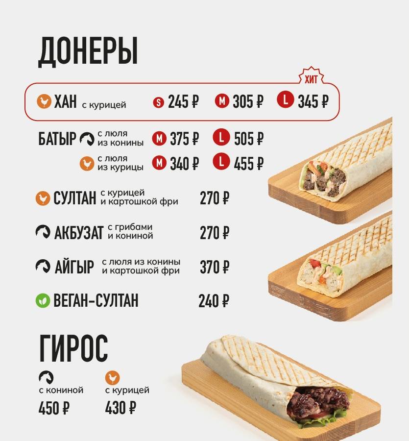Сытый батыр меню