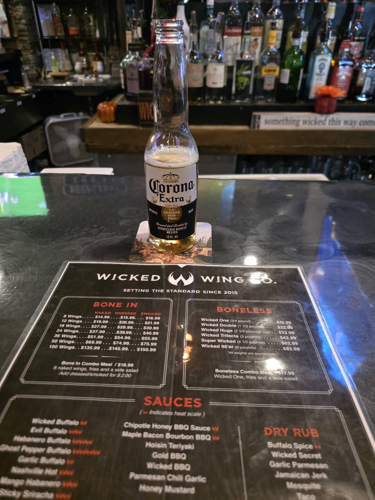 Wicked Wing Co меню