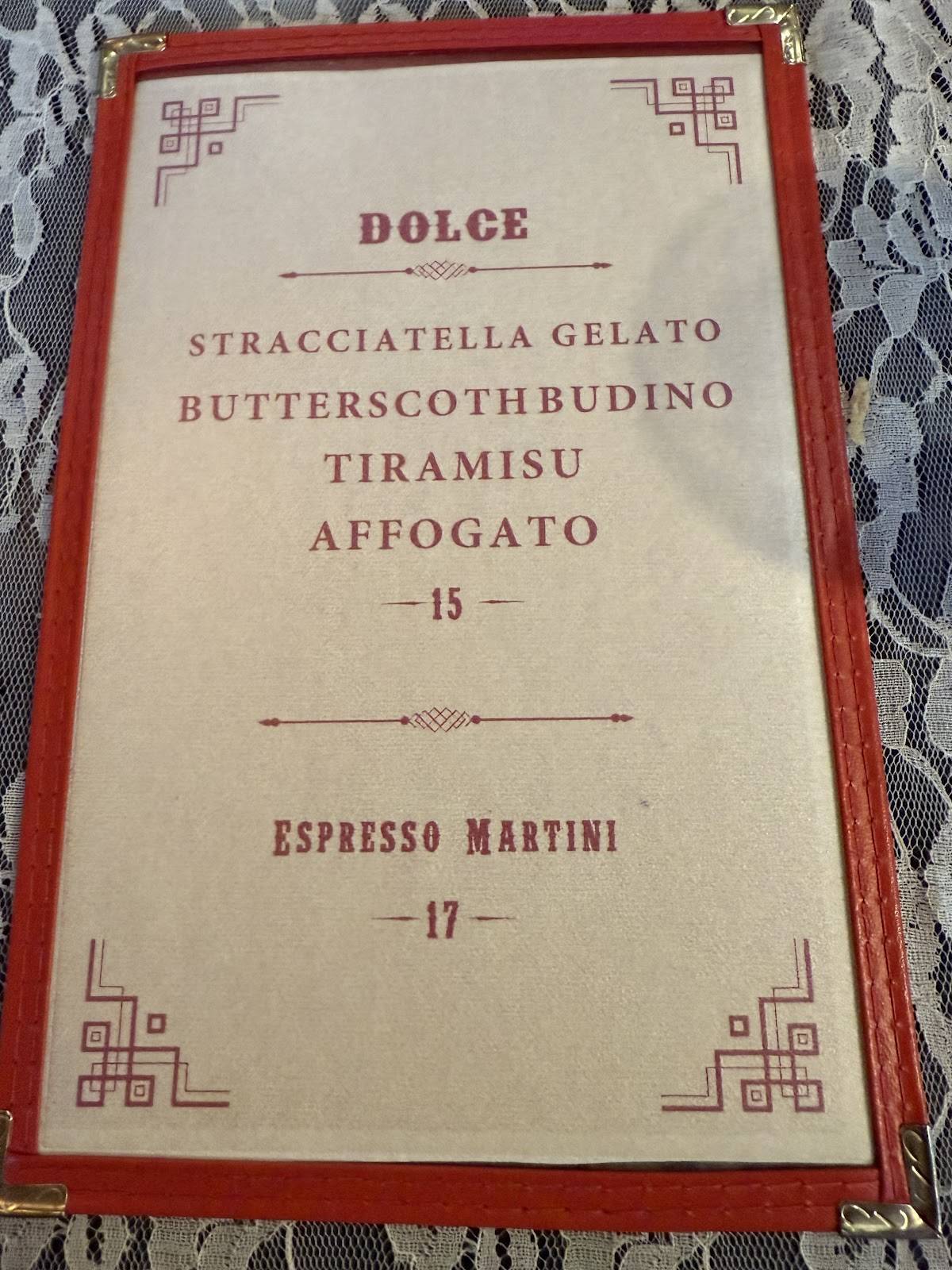 Willie’s Pasta Shop меню