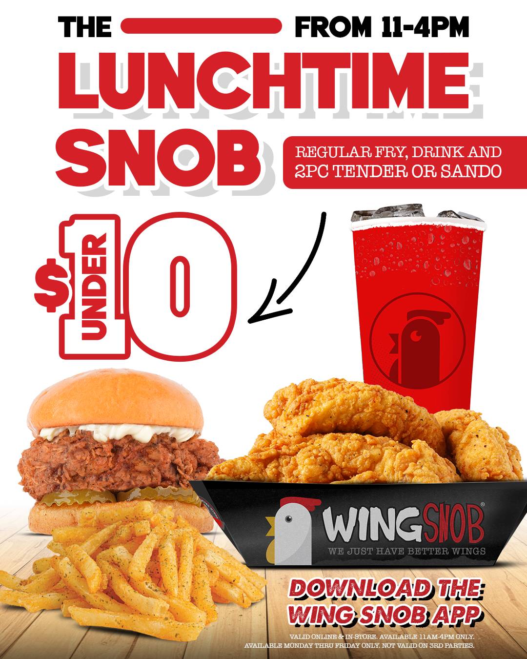 Wing Snob меню
