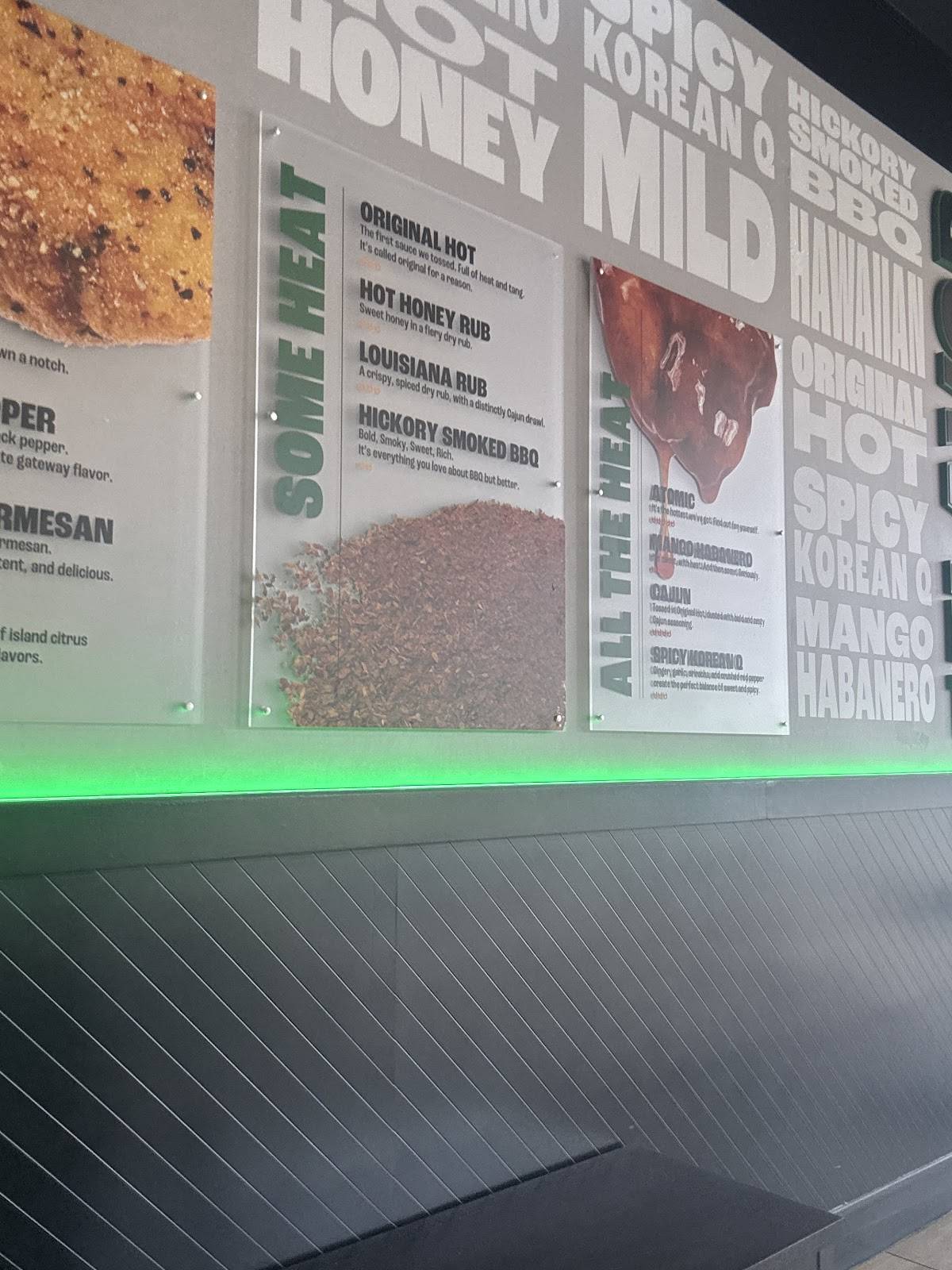 Wingstop меню