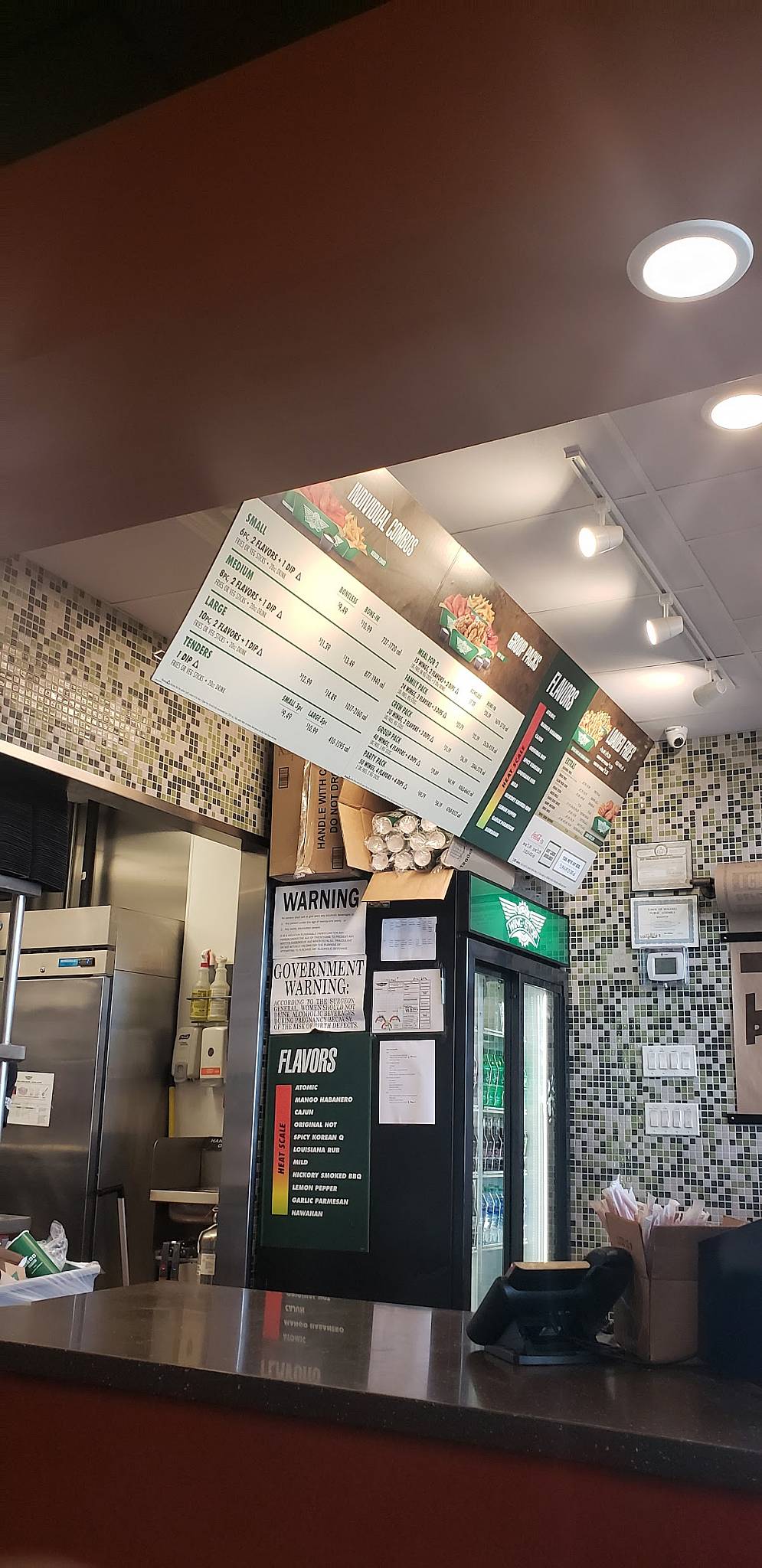 Wingstop меню