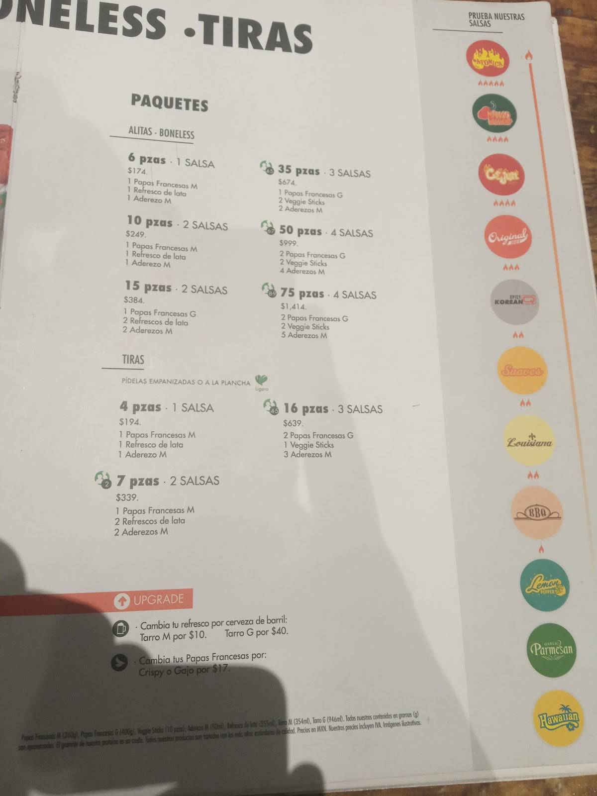 Wingstop Plaza Las Palmas меню