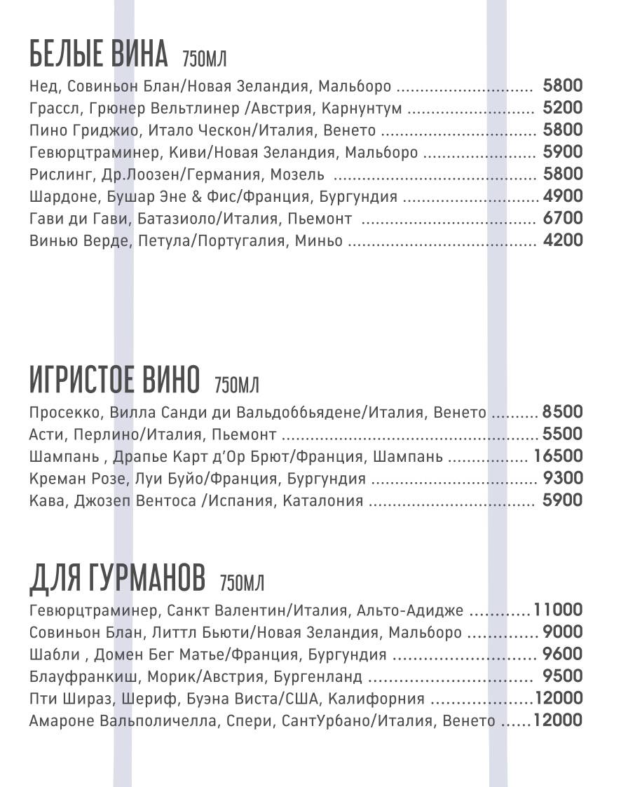 Вау Москва меню
