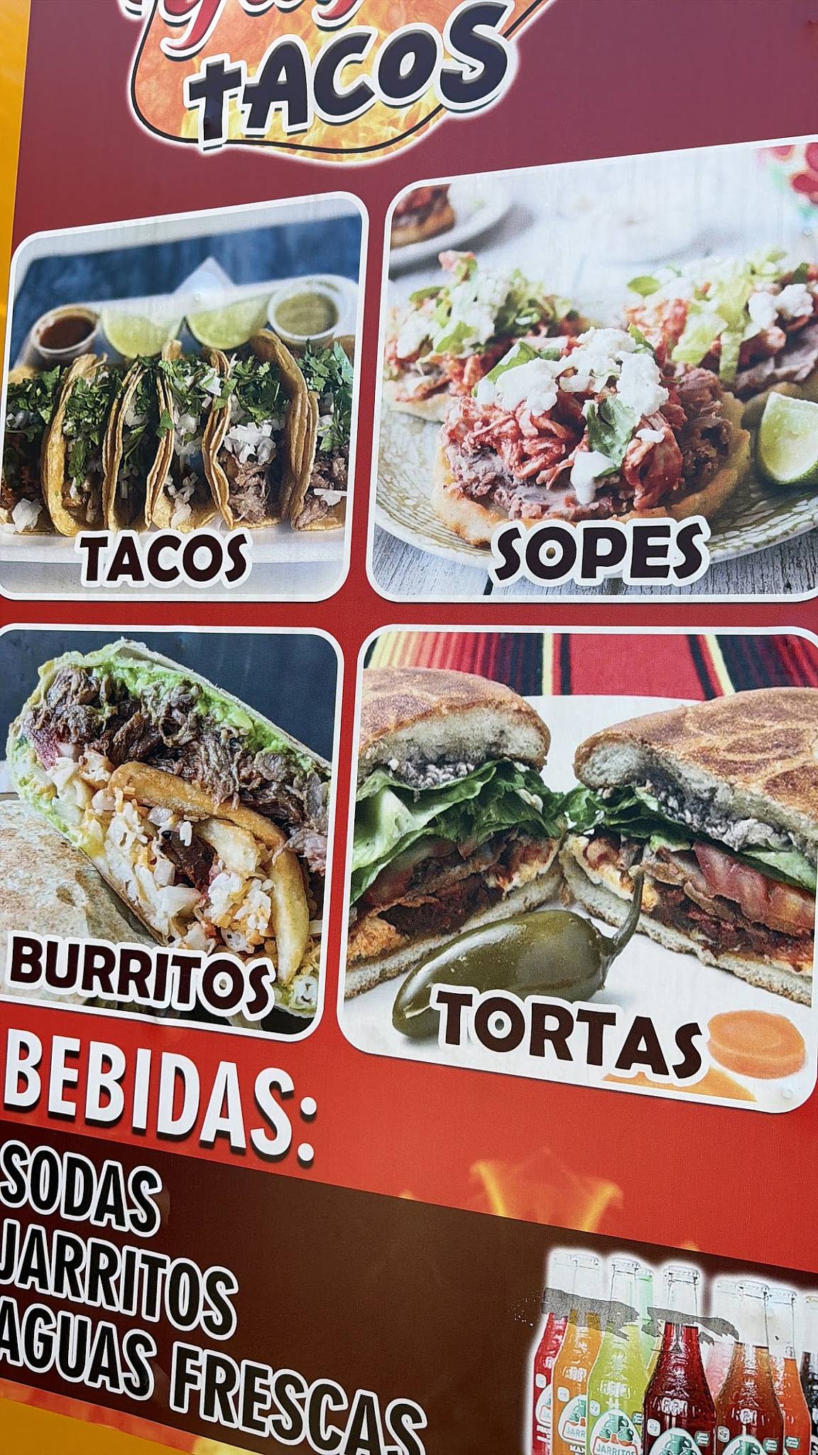 Yaya’s Taco’s меню
