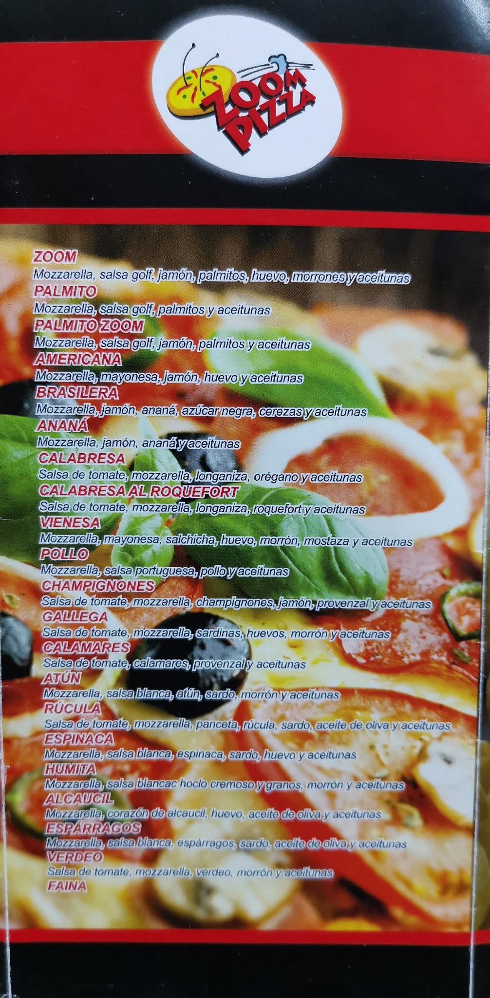 Zoom Pizza 2 (San Martin y Maipu) меню