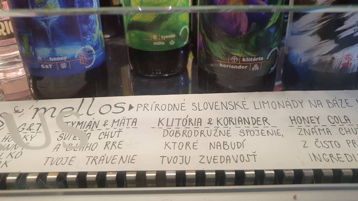 kaviareň v Rozlete меню