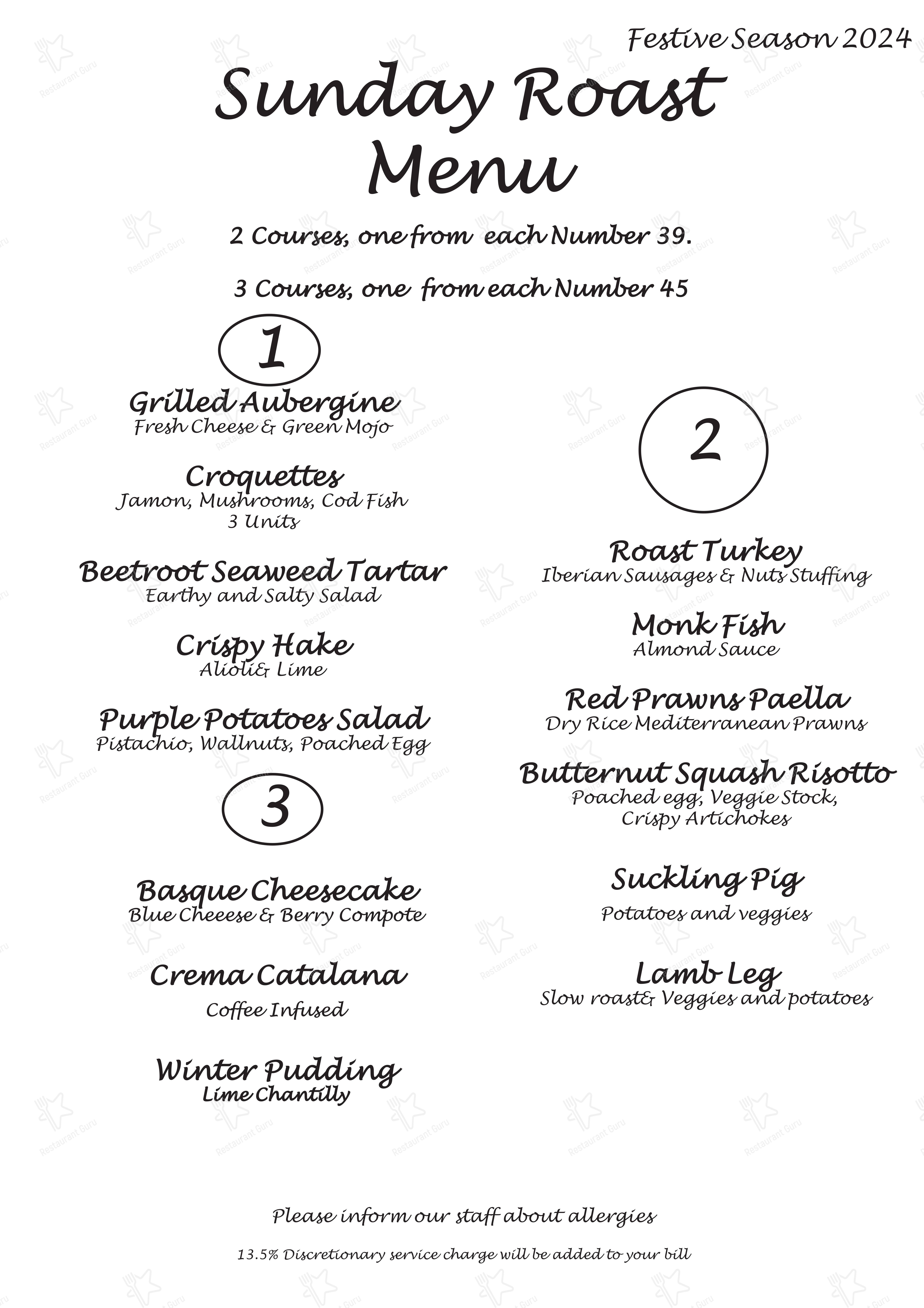 Меню ресторана Rayuela - Wine Menu