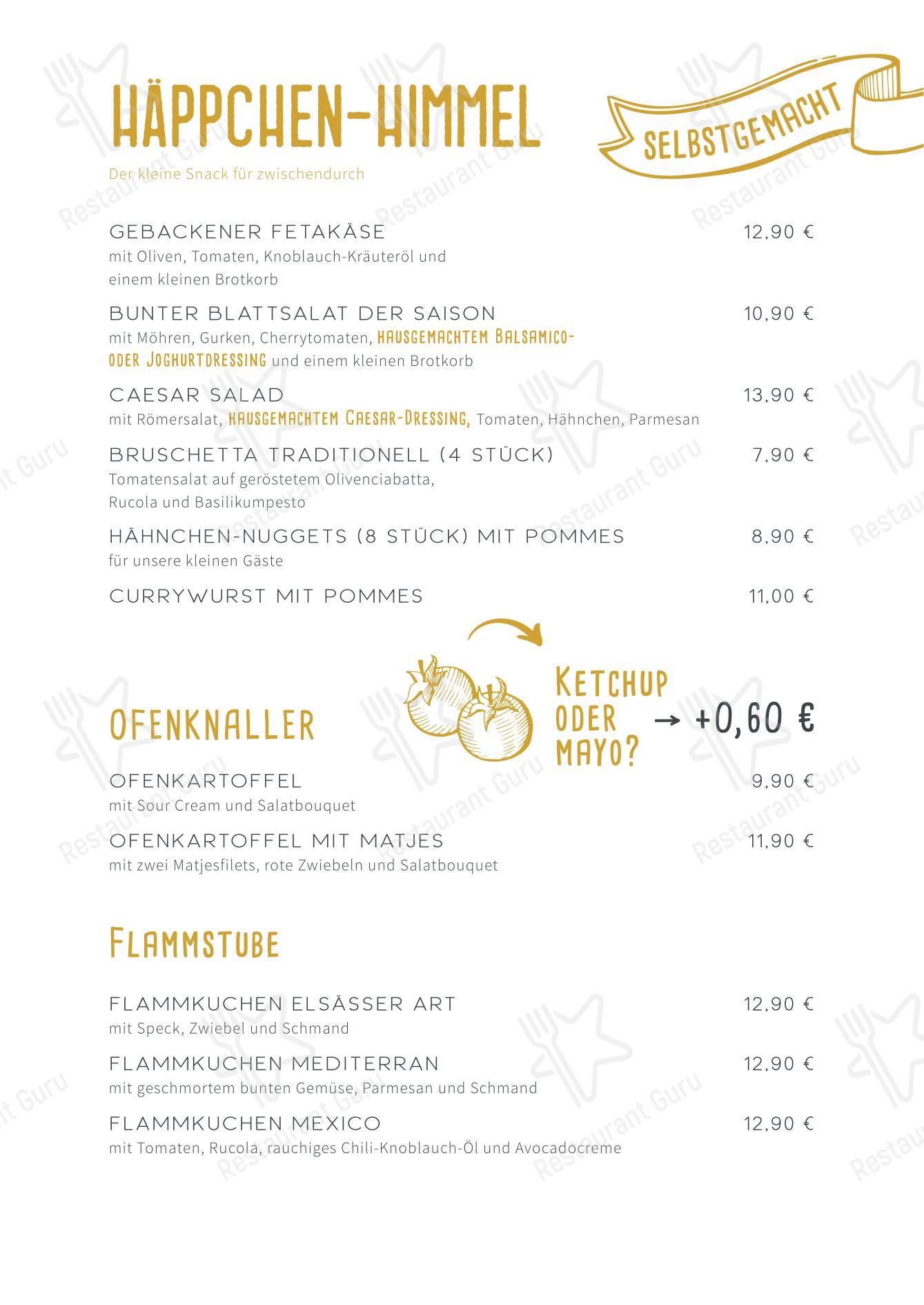 Меню напитков ресторана Restaurant Strandlust