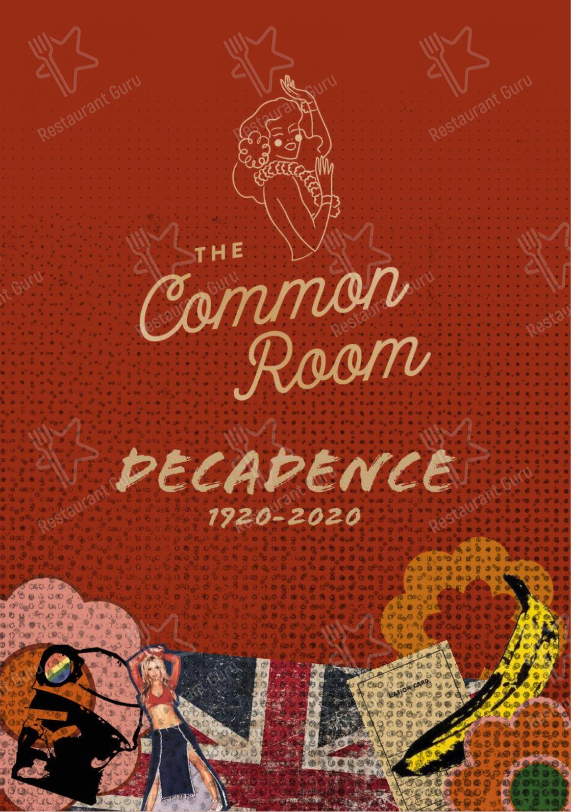 The Common Room в Бате - Меню