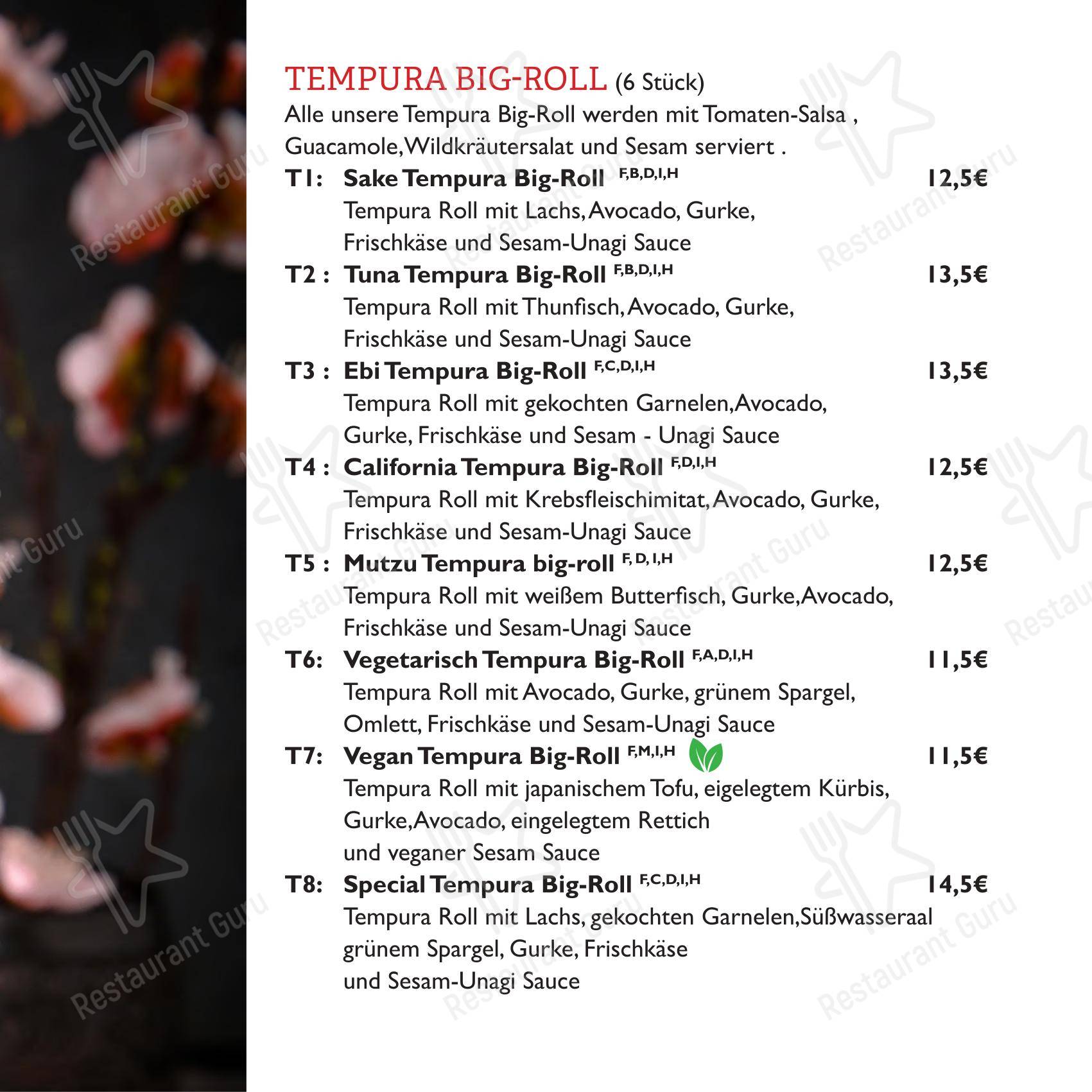Anh Thoc Restaurant в Радеформвальде - Меню