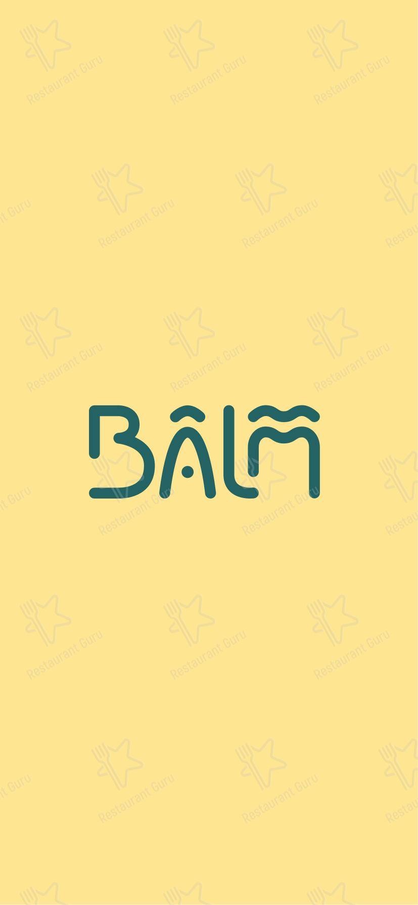 Balm Restaurant в Ницце - Takeaway Menu
