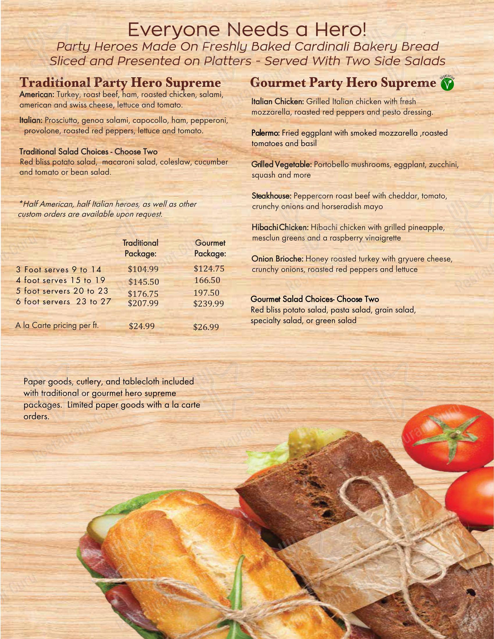 Меню напитков барбекю Coliseum Kitchen & Caterers в Плейнвью