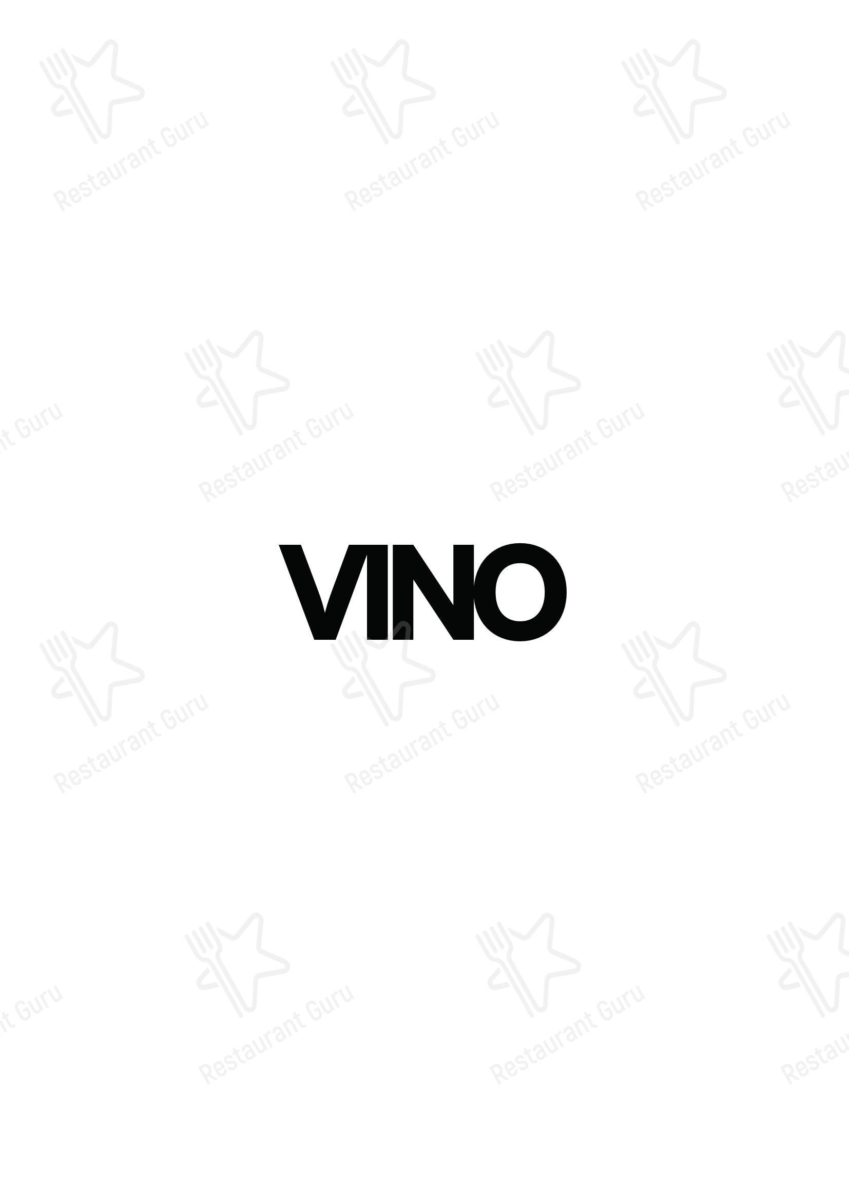 Меню ресторана Gusta Ristorante - Aperitivi - Bar - Eventi