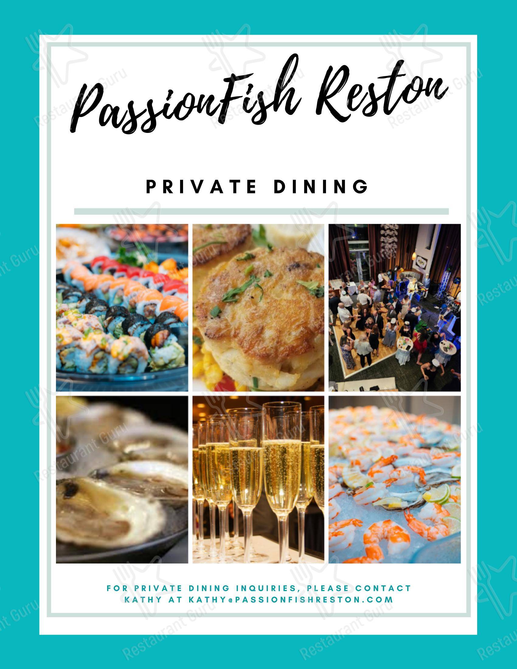 Меню ресторана PassionFish Reston - Крафт меню