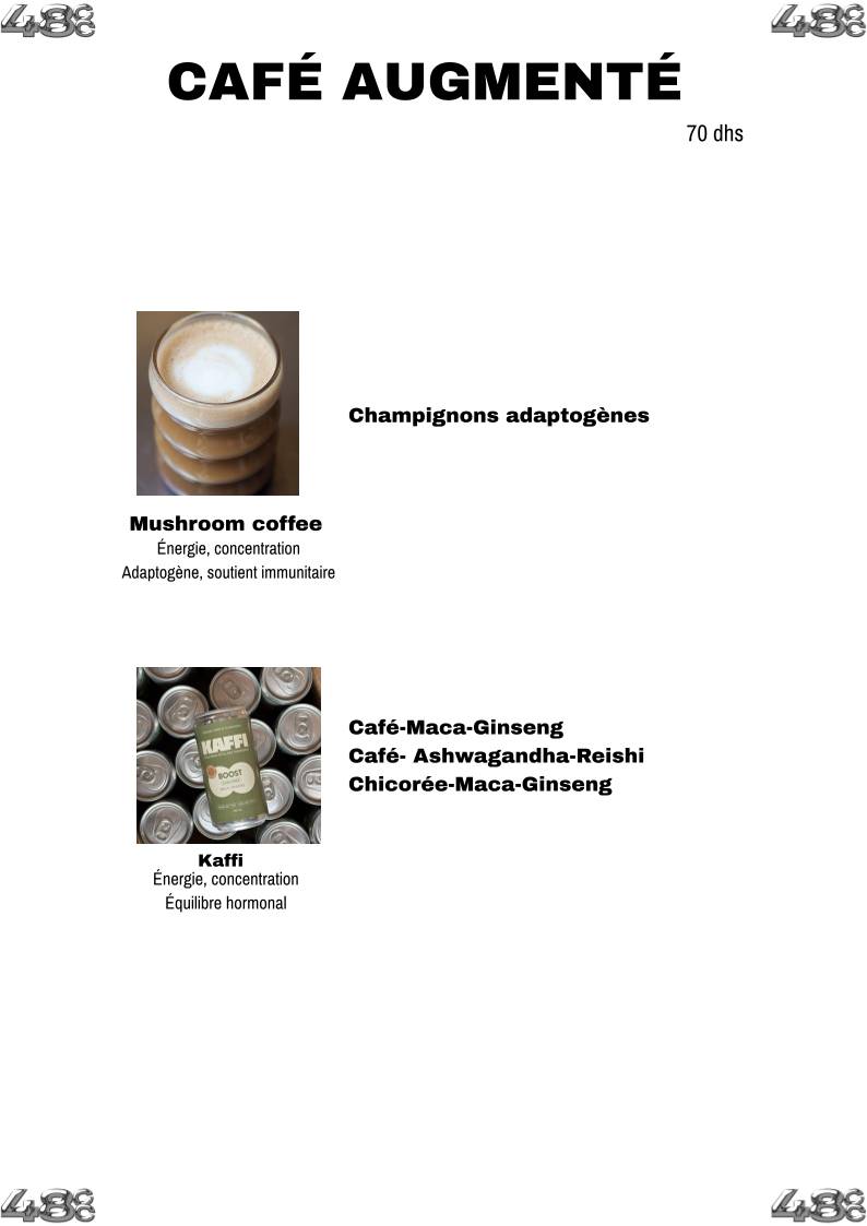 48 Collagen café меню