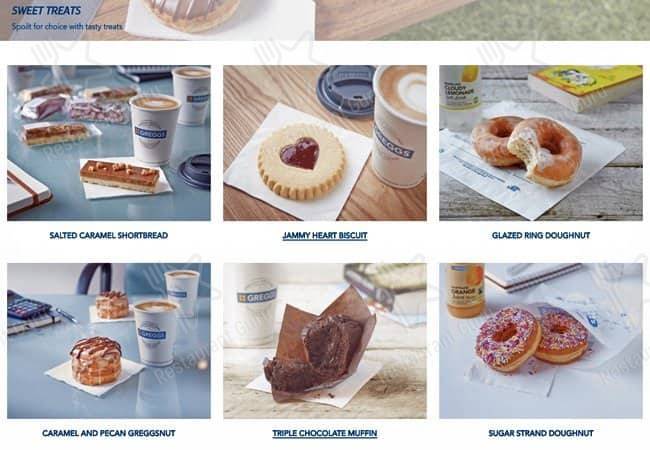 Greggs меню