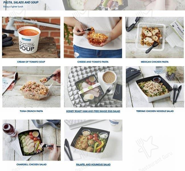 Greggs меню