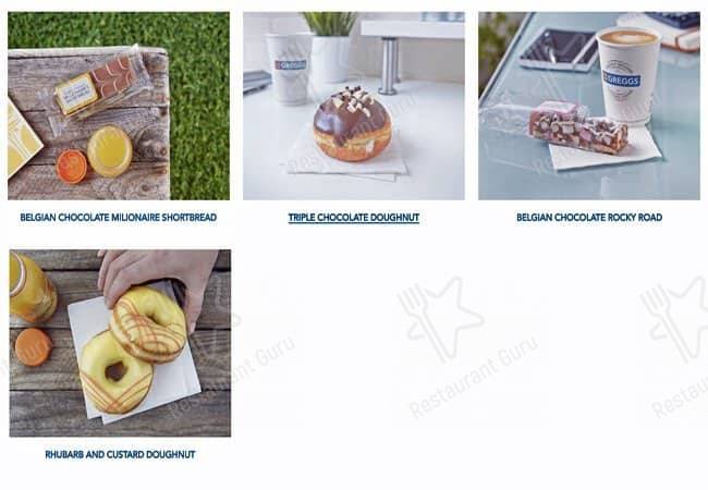Greggs меню
