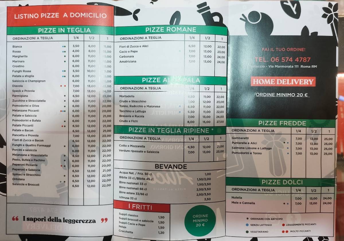 Alice Pizza - Testaccio меню