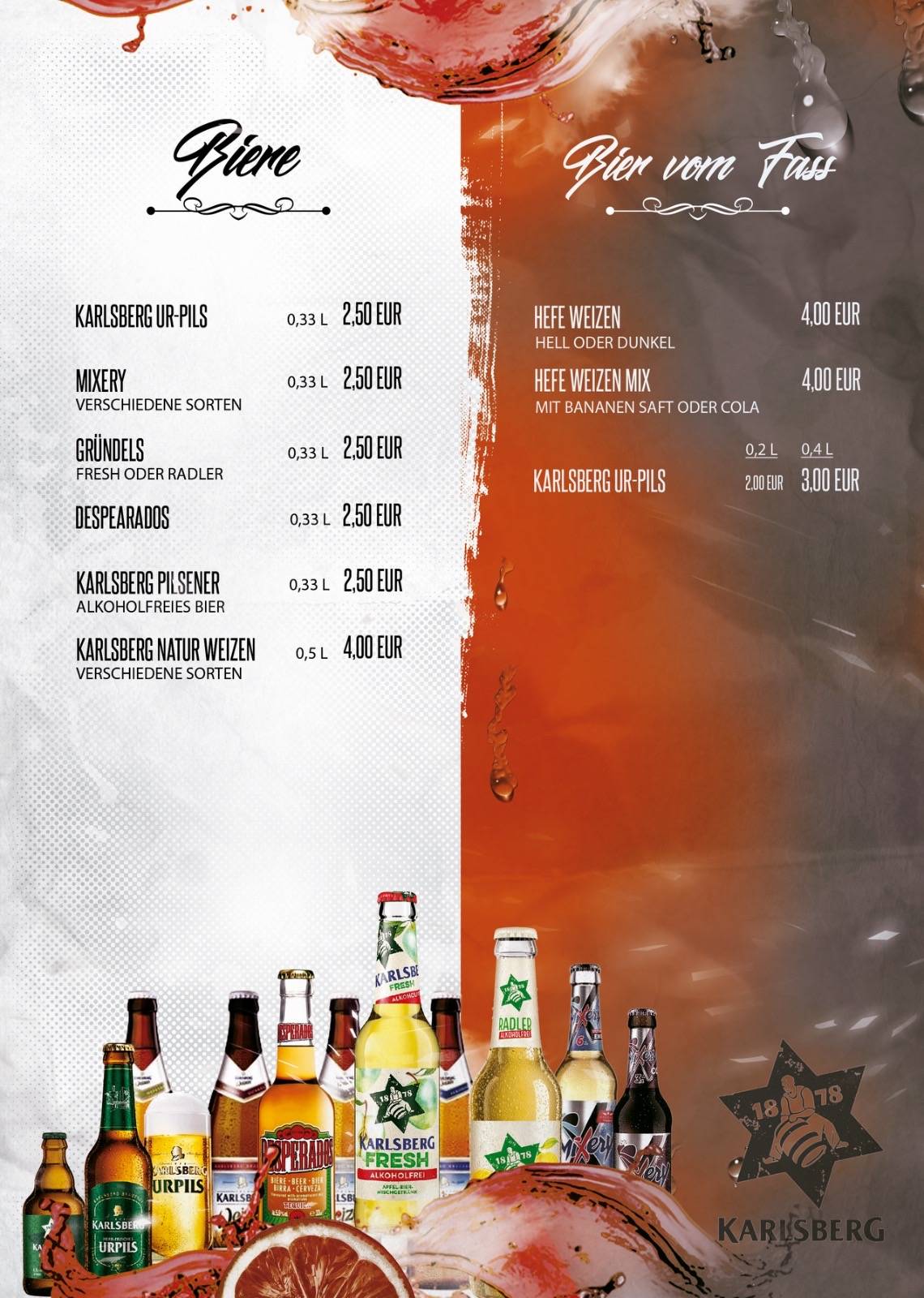 AmMarkt9 меню